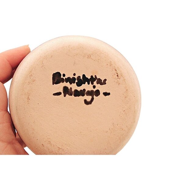 Binishtaa Navajo Native American Pottery Vase Artist Signed Hand Painted Art Jar - Picture 3 of 12